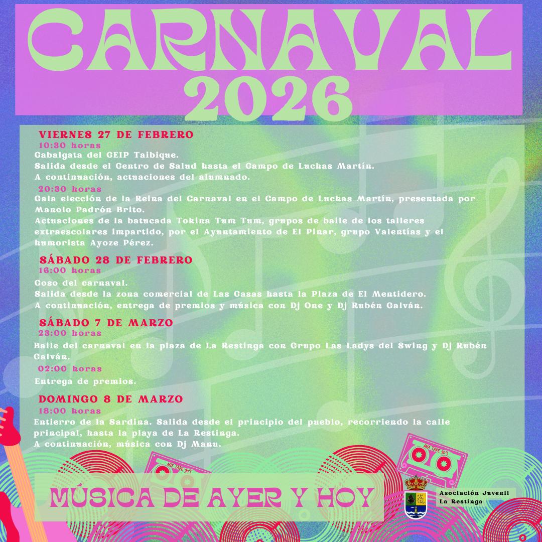 El Pinar-cartel Carnaval 2026